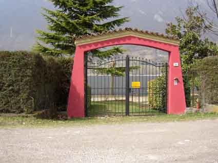 Villa Stefano entrance - Hotel Alpino - Idro lake